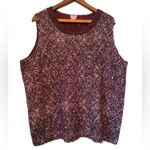 Chico’s Deep Purple Stretchy Sleeveless Top